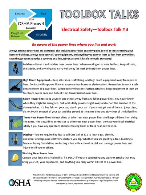 electrical toolbox talk pdf